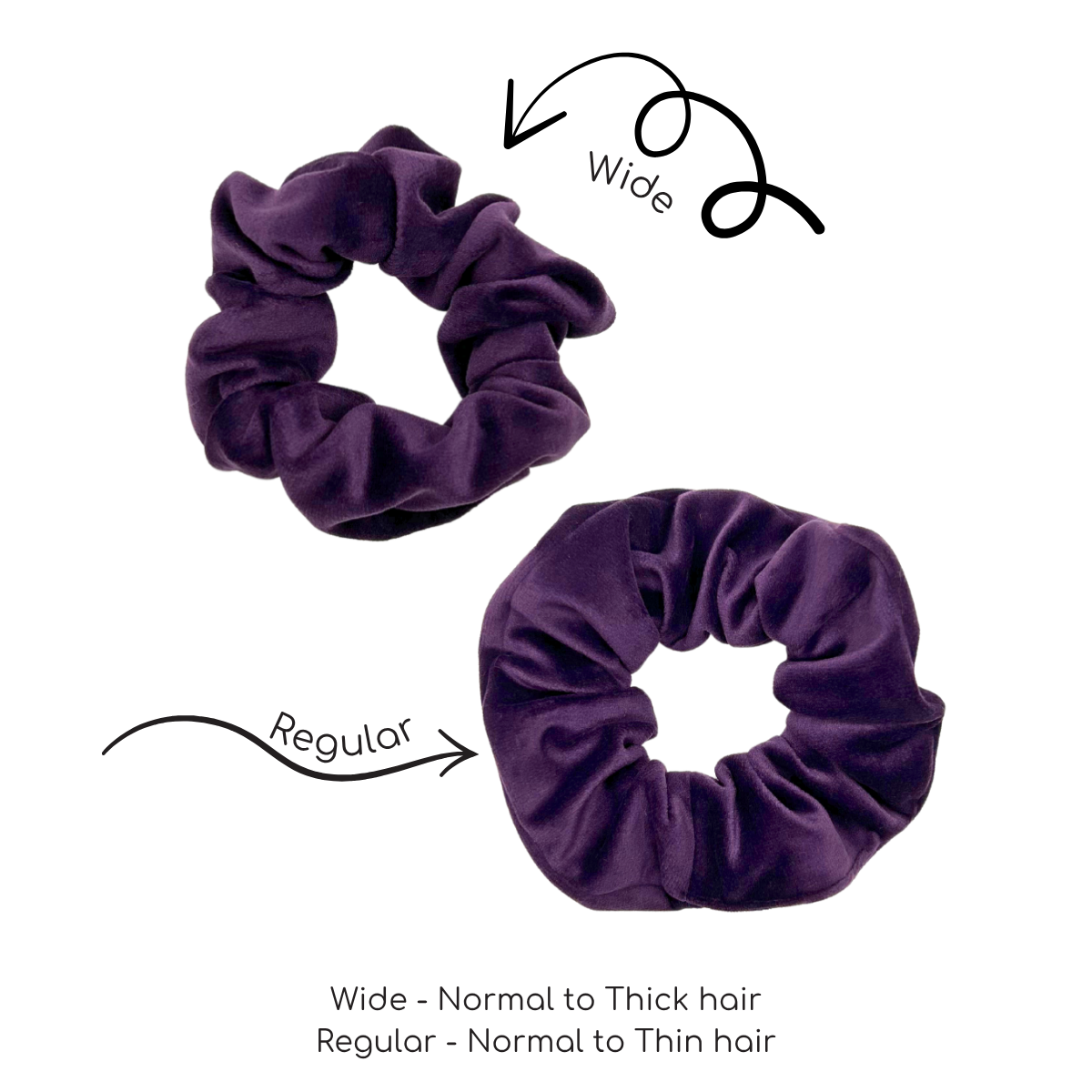 Amethyst (Purple) XL Velvet Scrunchie
