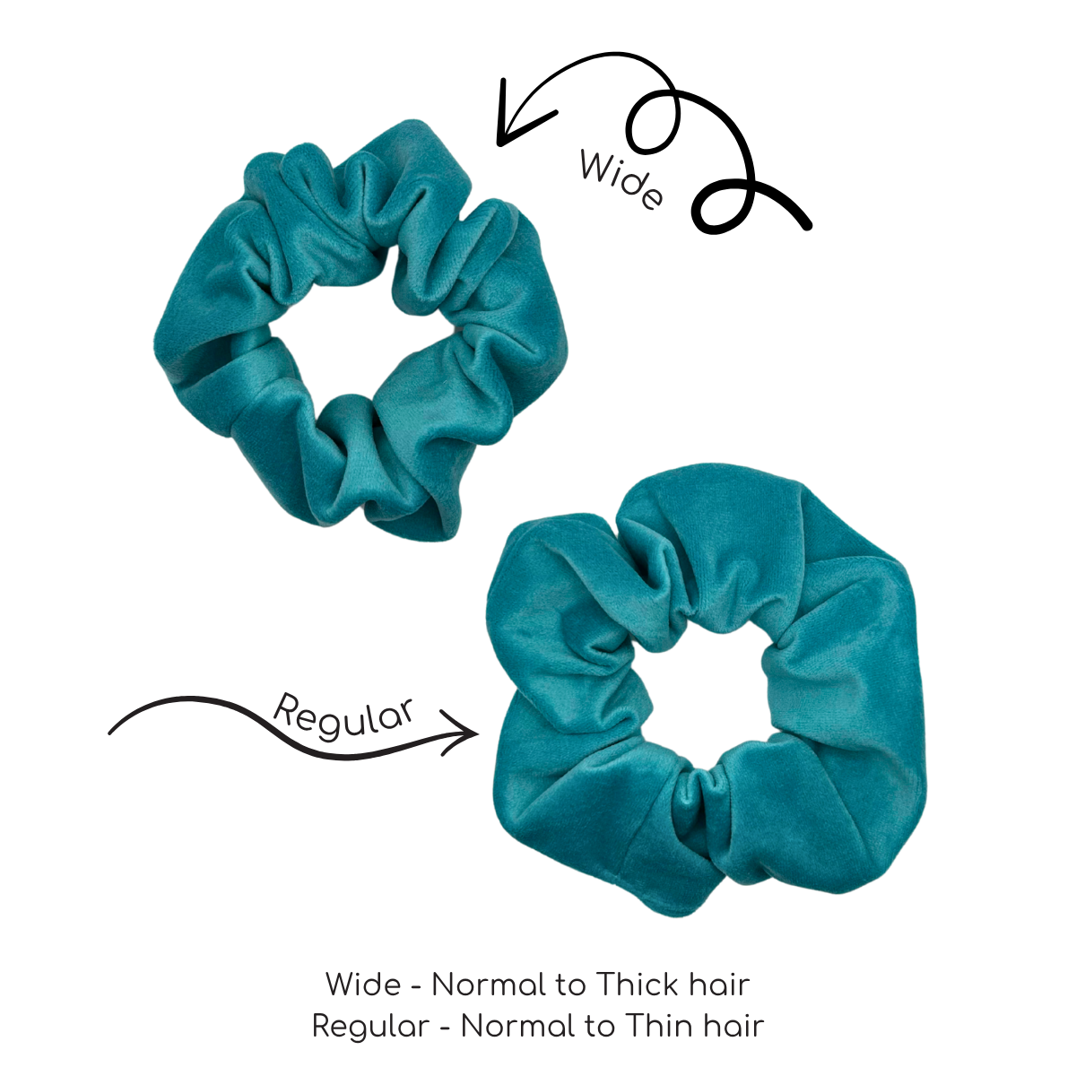 Aquamarine (Green) XL Velvet Scrunchie