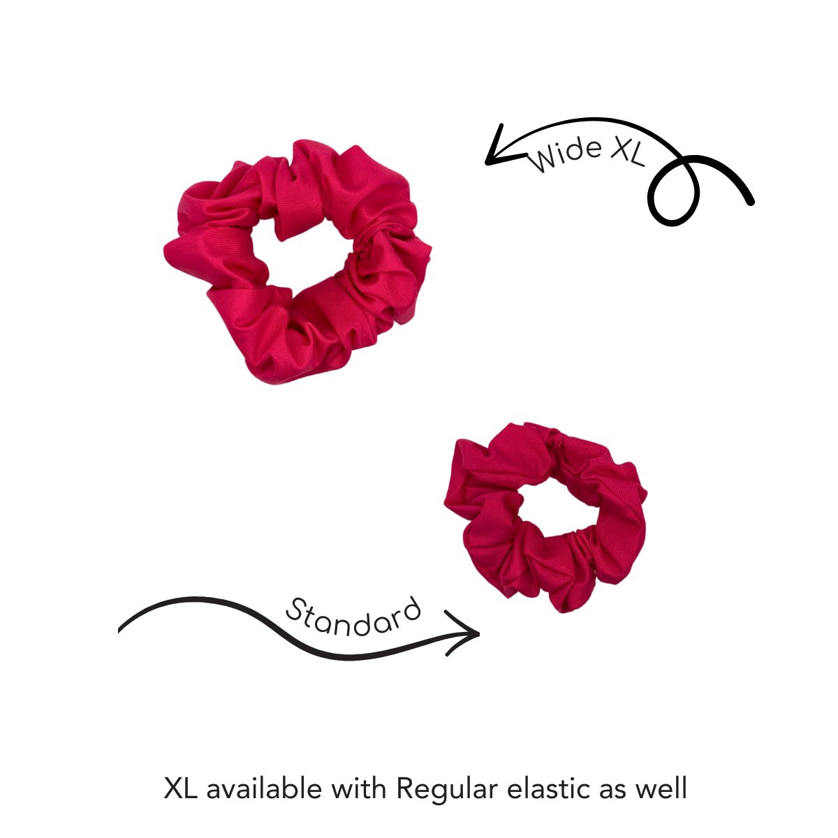 Basic Pink Scrunchies