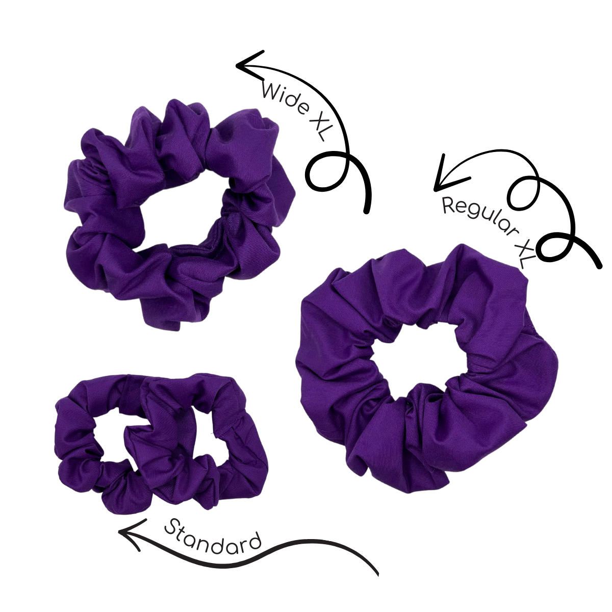 Basic Purple Scrunchies