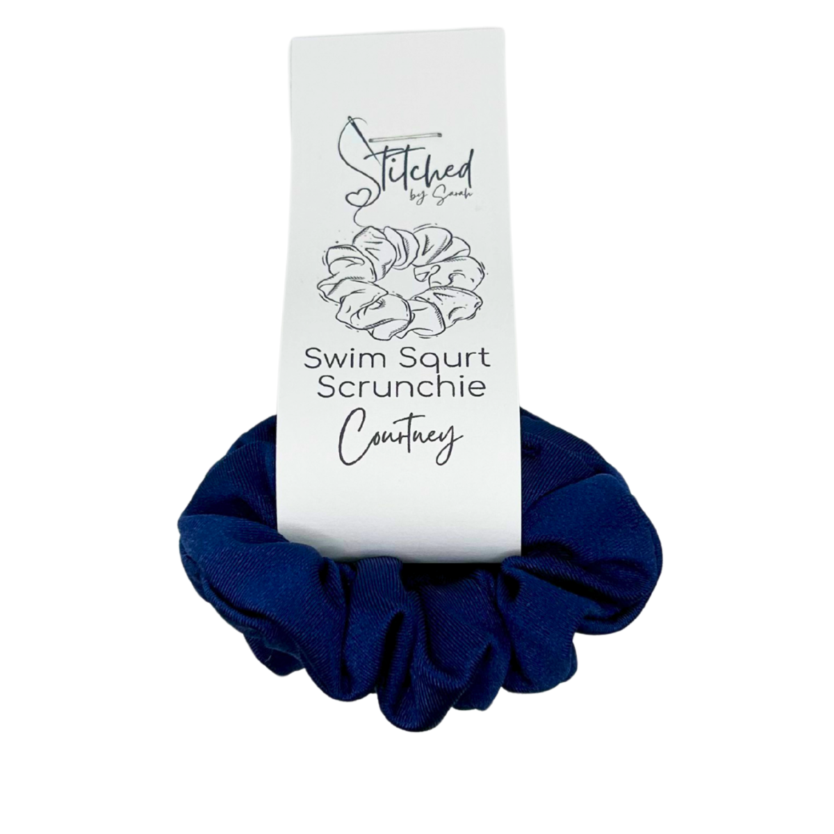 Courtney Swim Scrunchies (Navy)