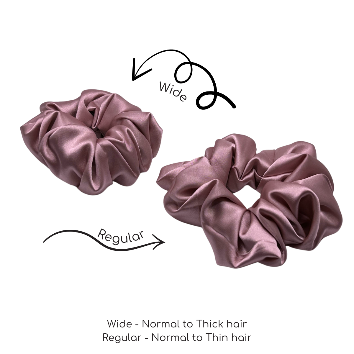 Dusty Pink XL Satin Scrunchie