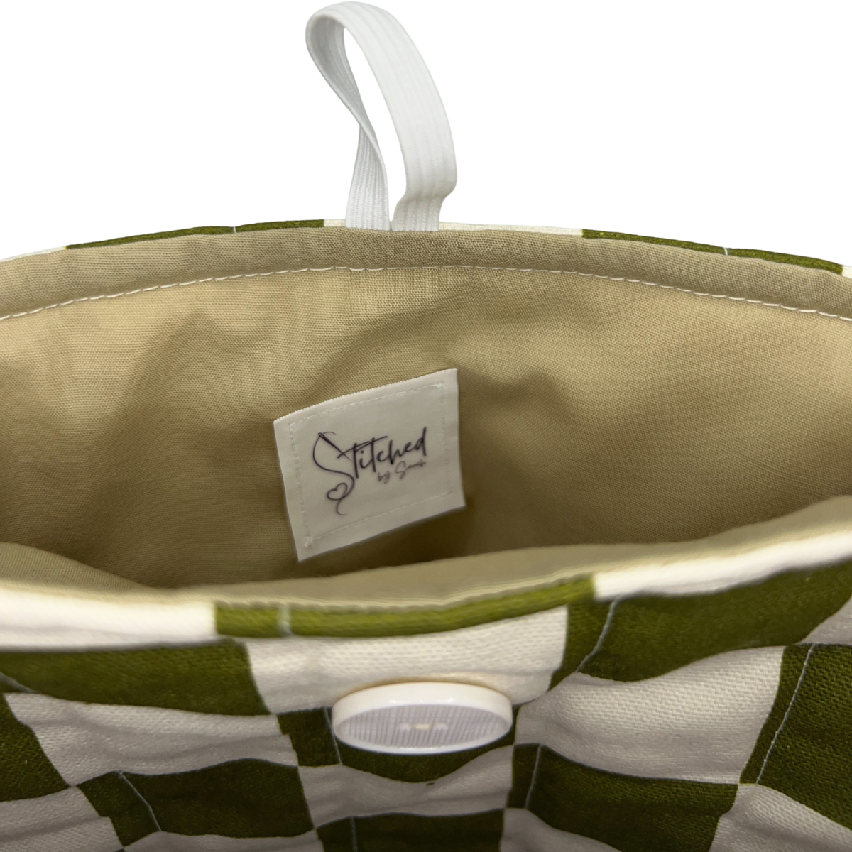 Forest Check Quilted Book Sleeve