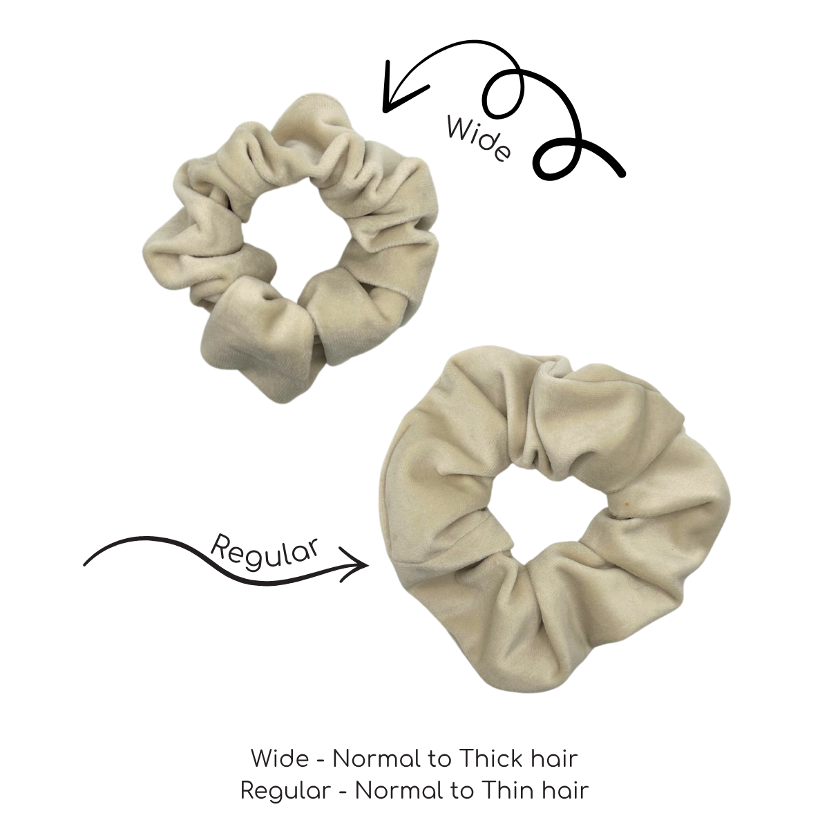 Moonstone (Cream) XL Velvet Scrunchie