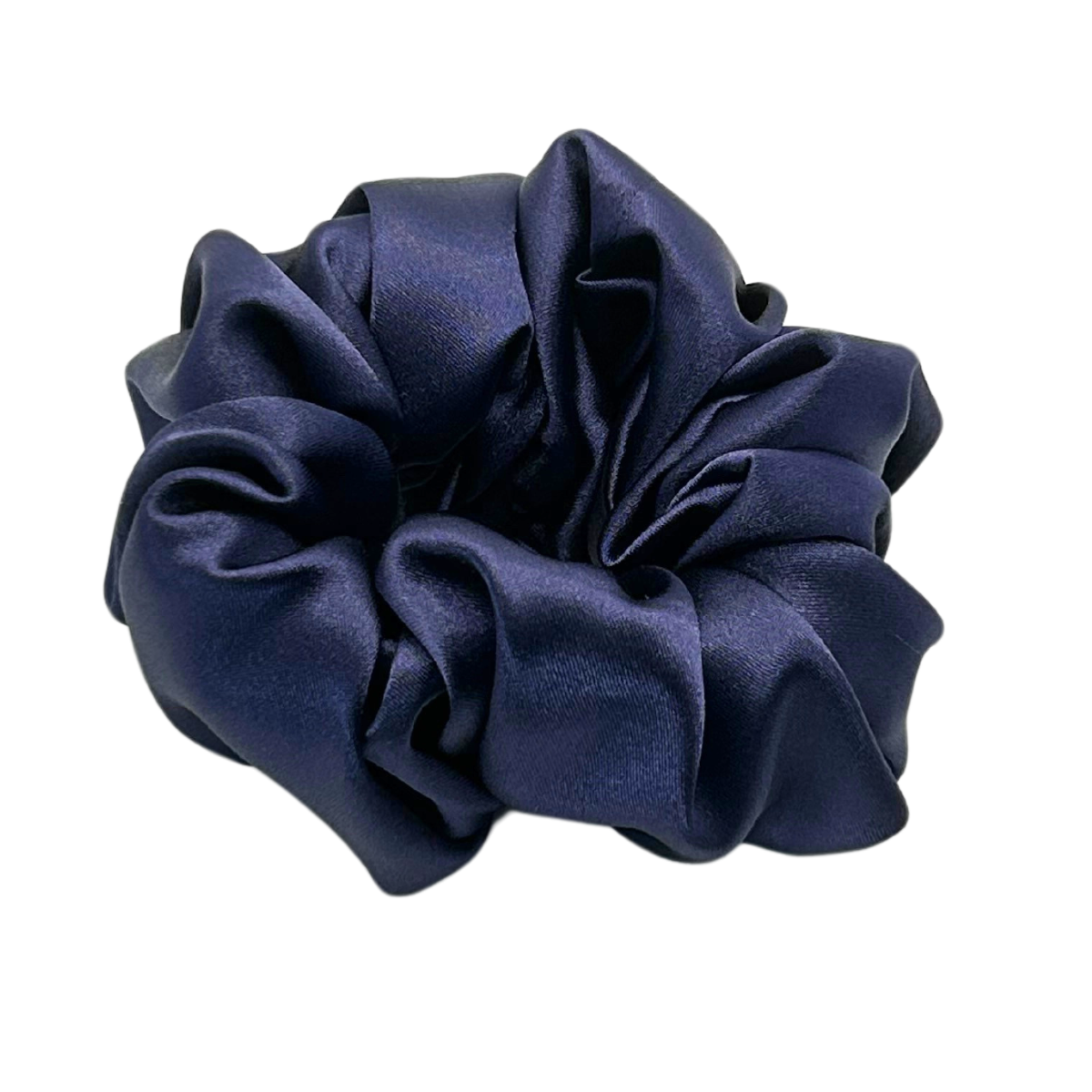 Navy XL Satin Scrunchie