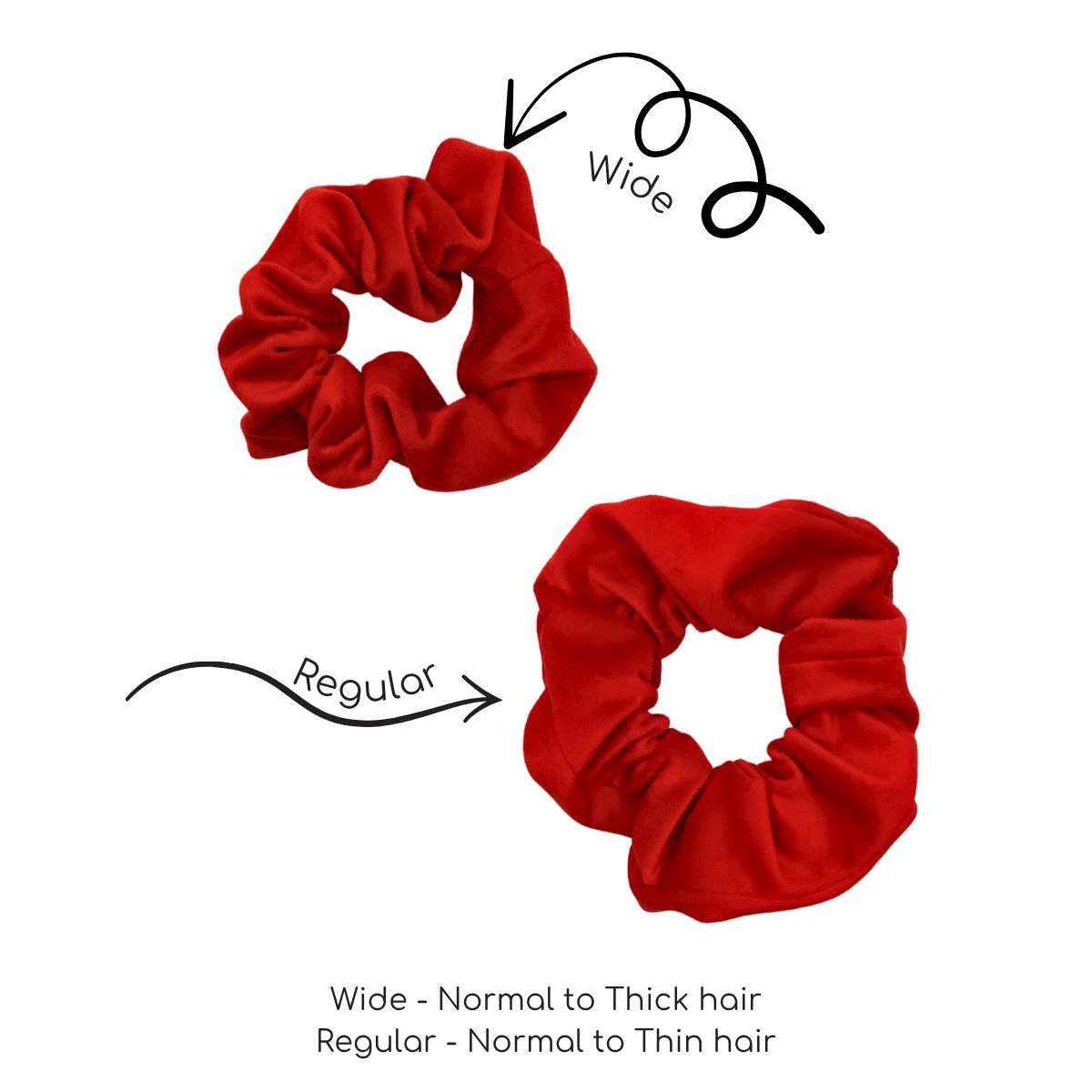 Ruby (Red) XL Velvet Scrunchie