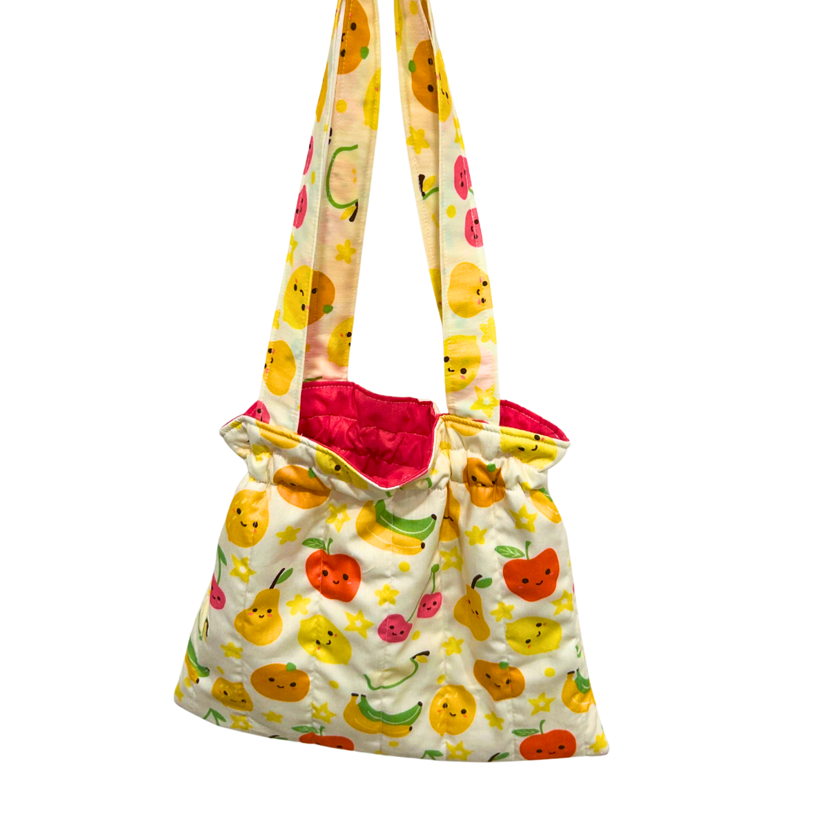 Tutti Fruity (Pink) Kids Quilted Tote Purse