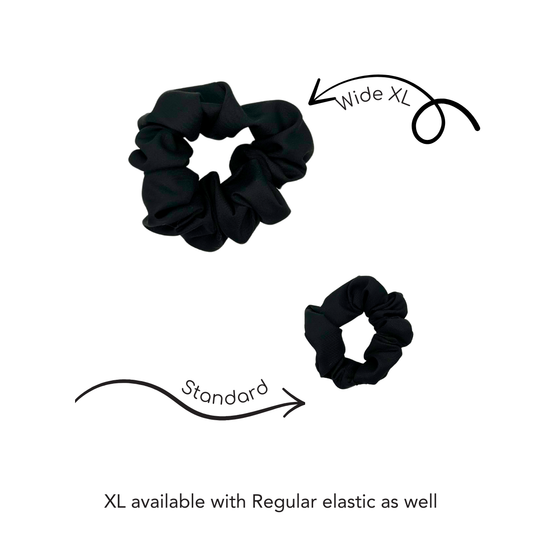 Basic Black Scrunchies