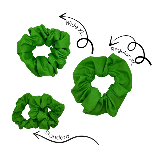 Basic Green Scrunchies