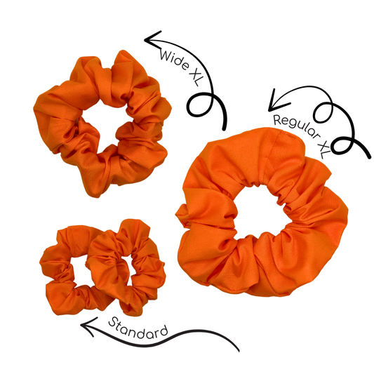 Basic Orange Scrunchies