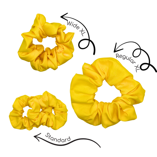 Basic Yellow Scrunchies