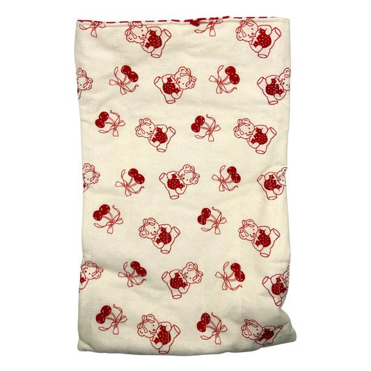 Bearie Patch Quilted Book Sleeve