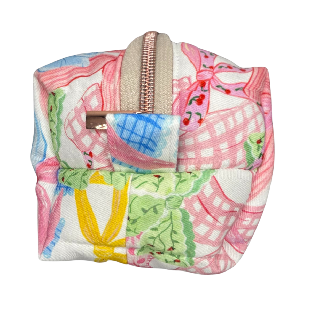 Bowtastic Quilted Makeup Bag - Medium