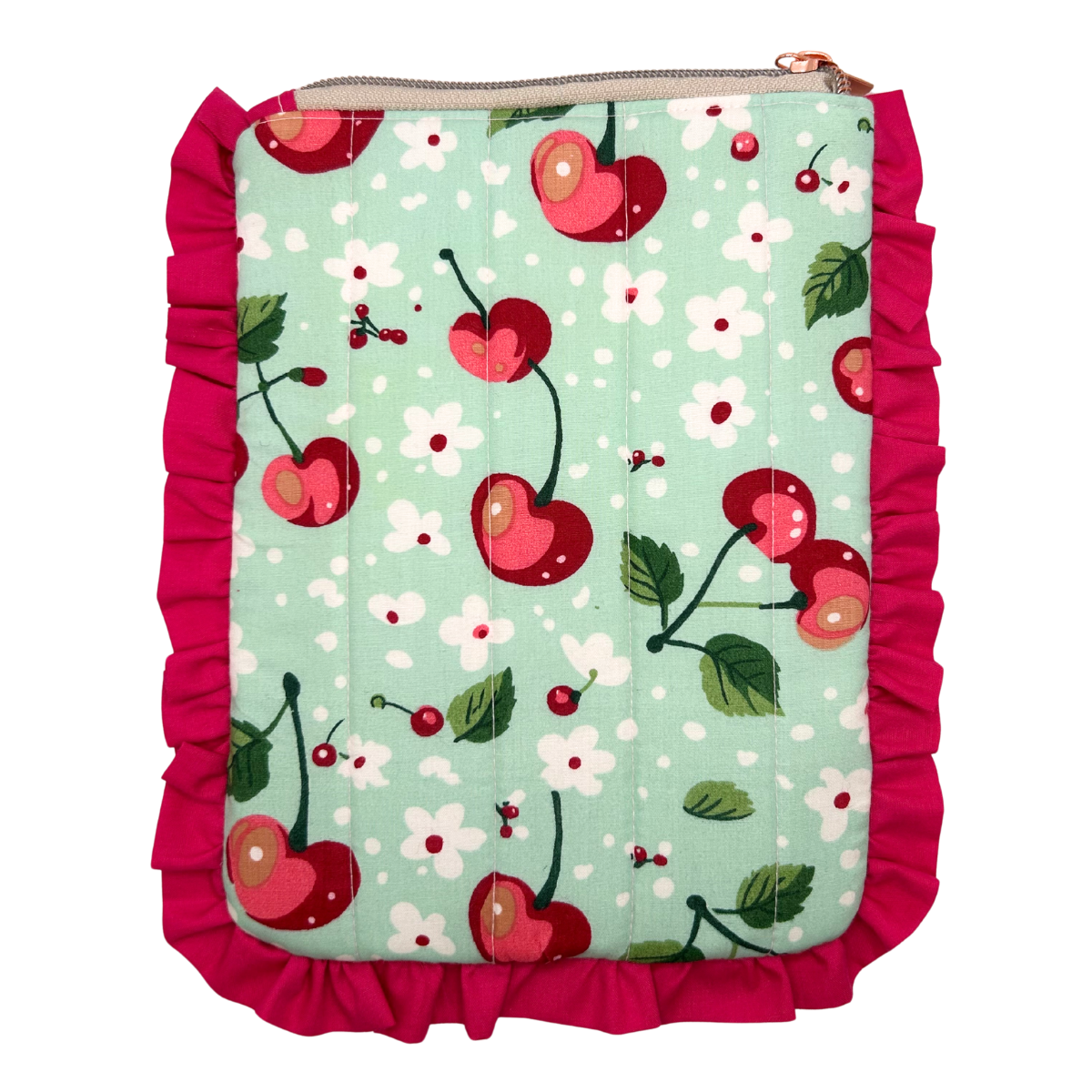 Cherry Mint Quilted Device Sleeve