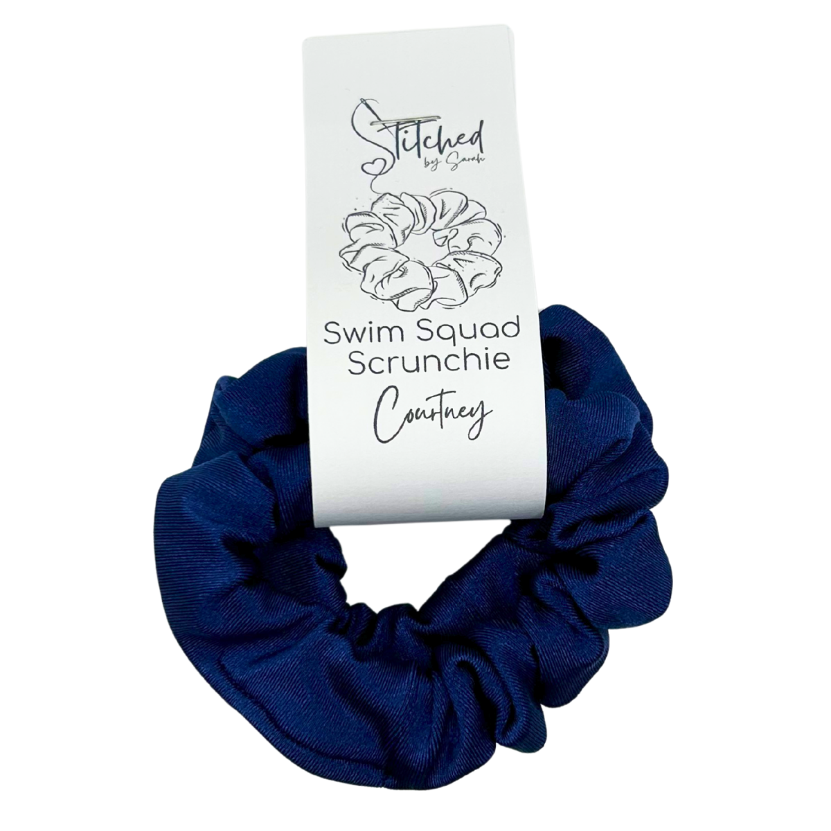 Courtney Swim Scrunchies (Navy)