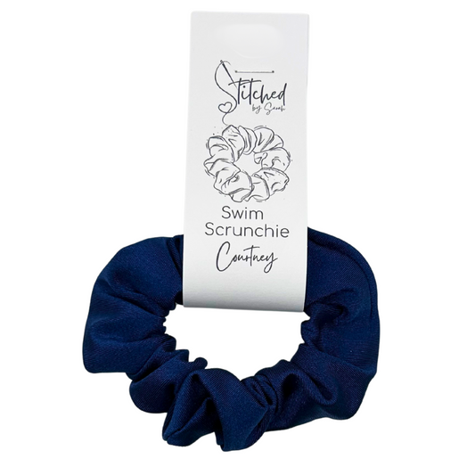 Courtney Swim Scrunchies (Navy)