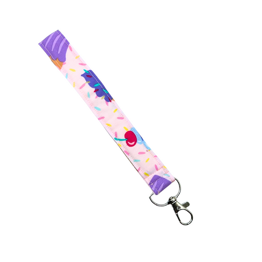 Cupcake Sprinkles Keychain Wristlet