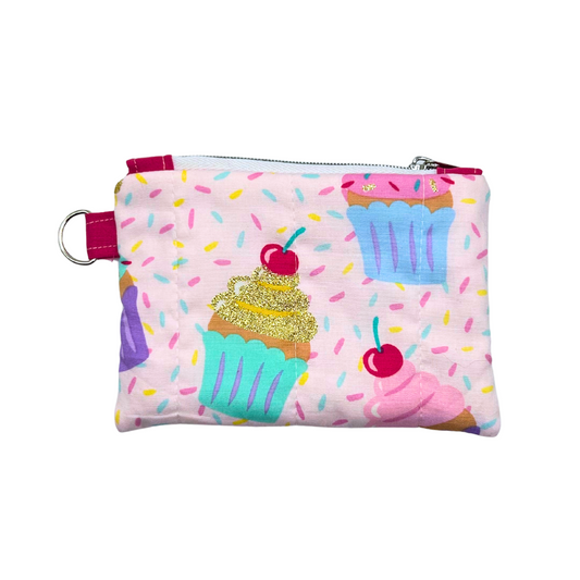 Cupcake Sprinkles (Pink) Small Quilted Wallet