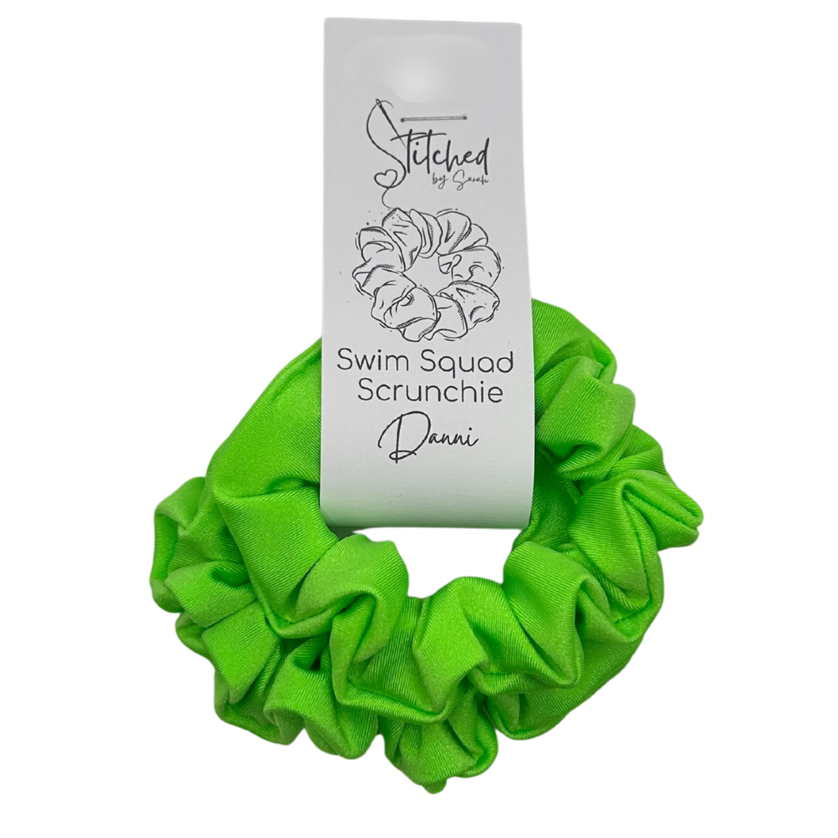 Danni Swim Scrunchies (Neon Green)