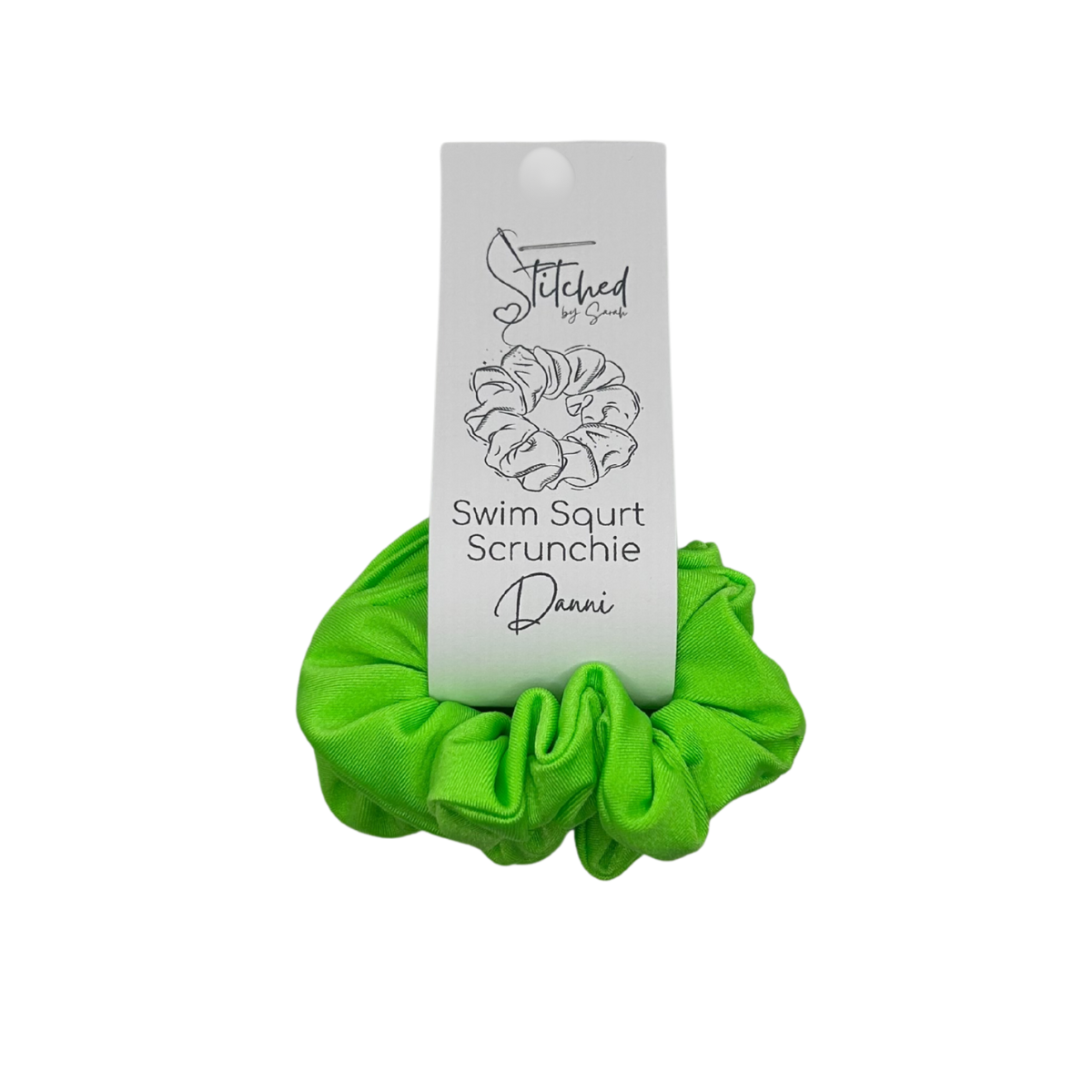 Danni Swim Scrunchies (Neon Green)