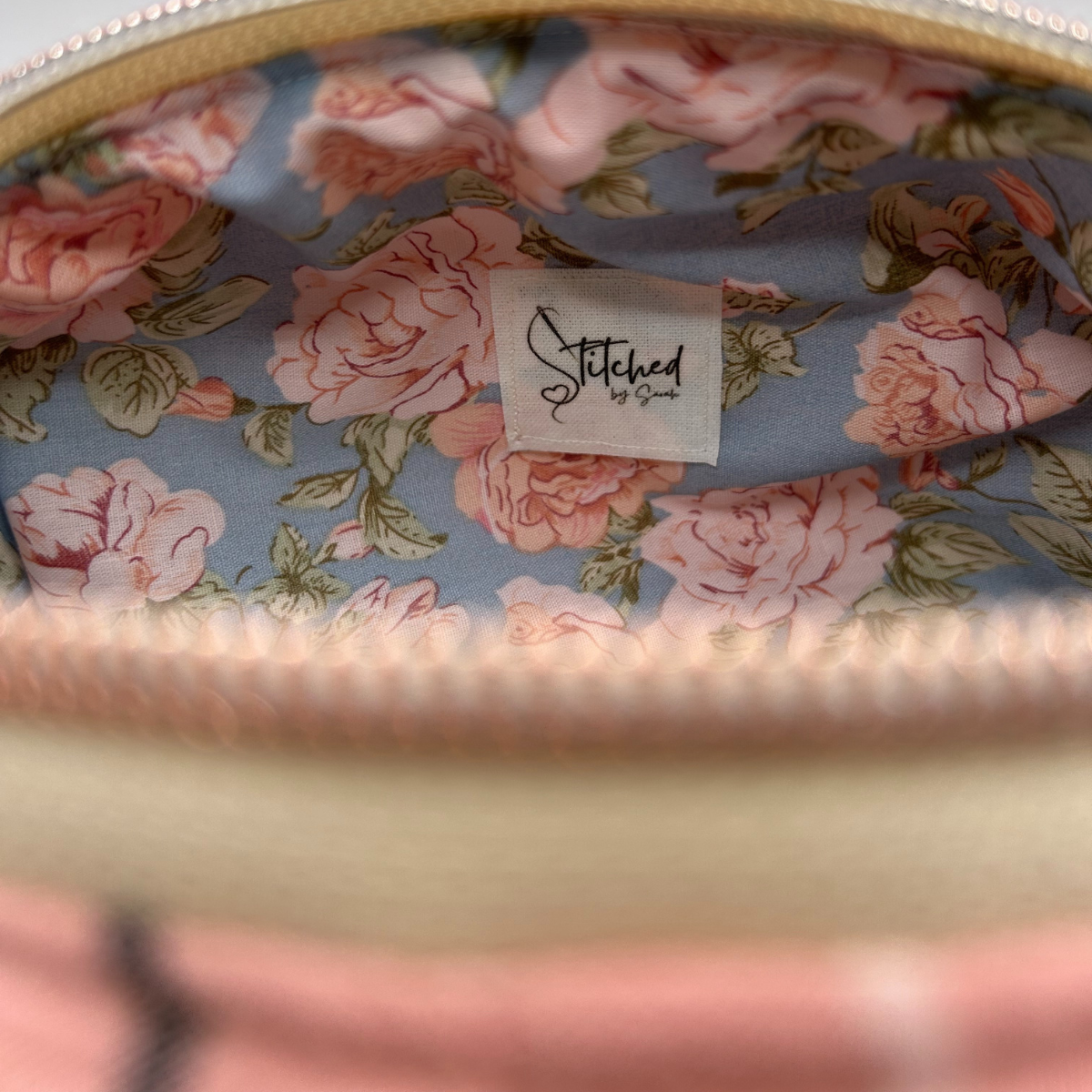 Davina Rose Quilted Makeup Bag - Medium
