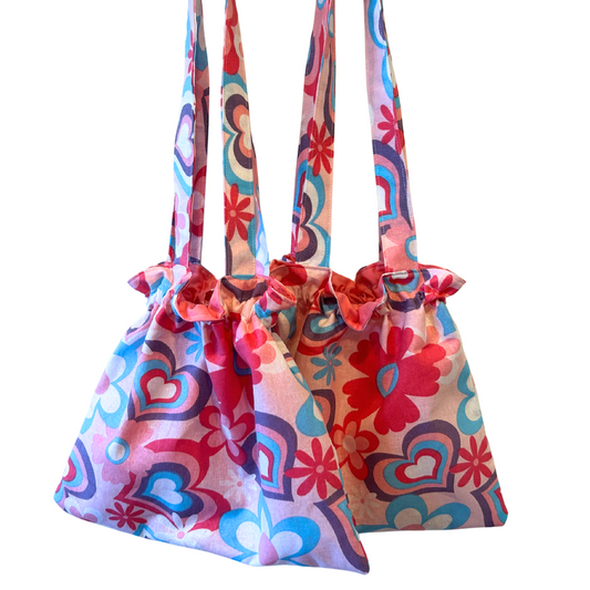 Groovy Hearts Basic Kids Tote Purse