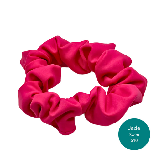 Jade Swim Scrunchies (Hot Pink)