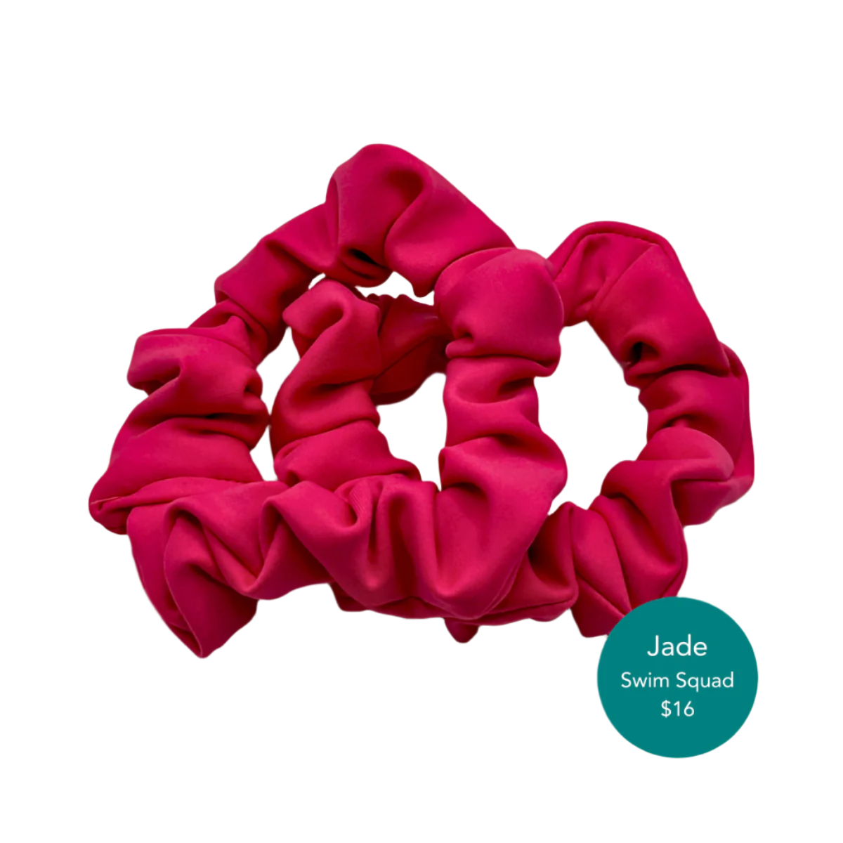 Jade Swim Scrunchies (Hot Pink)