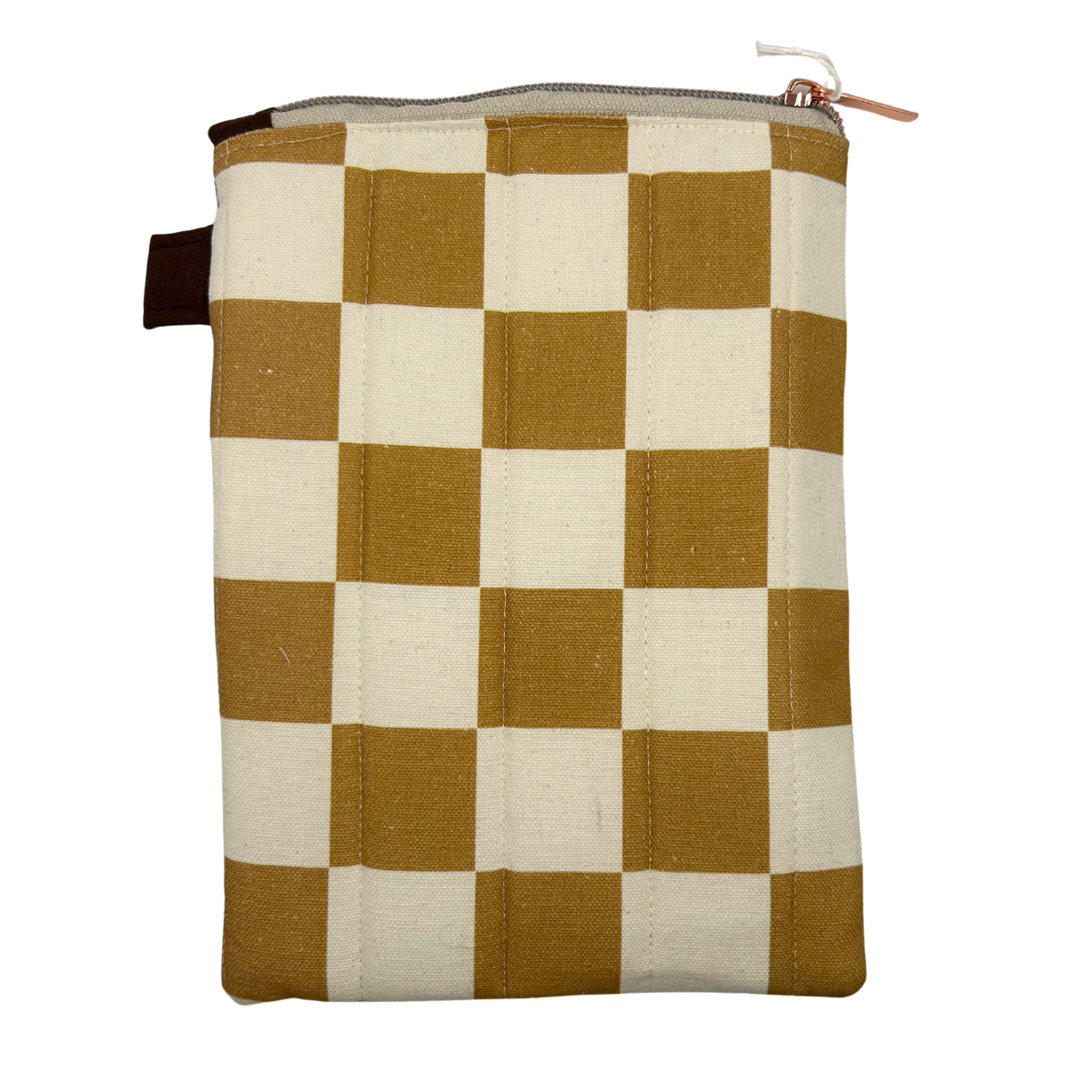 Ochre Check Device Sleeve