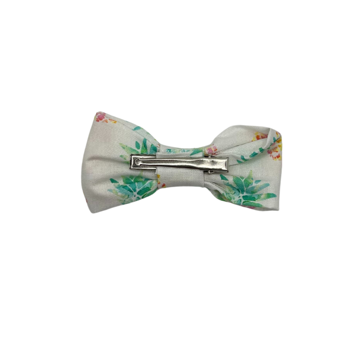 Pineapple Pop Bow – Pink & Yellow Pineapple Hair Bow for Girls - Bow Back