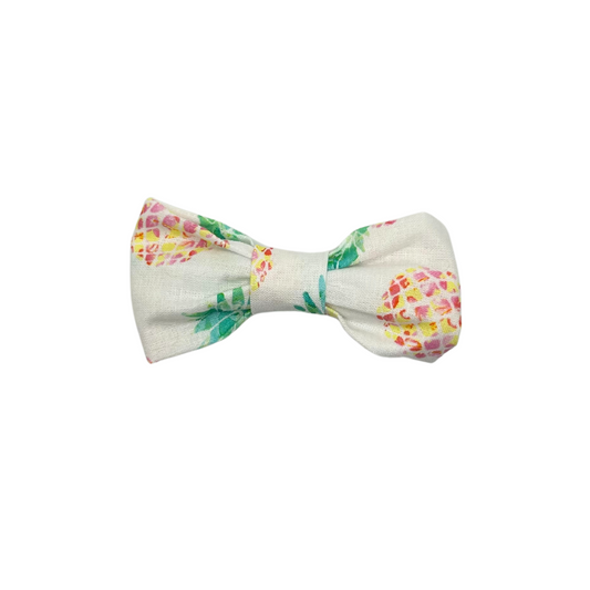 Pineapple Pop Bow – Pink & Yellow Pineapple Hair Bow for Girls