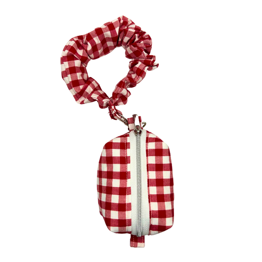 Pippa Gingham Bitty Box Bag with Scrunchie Wristlet
