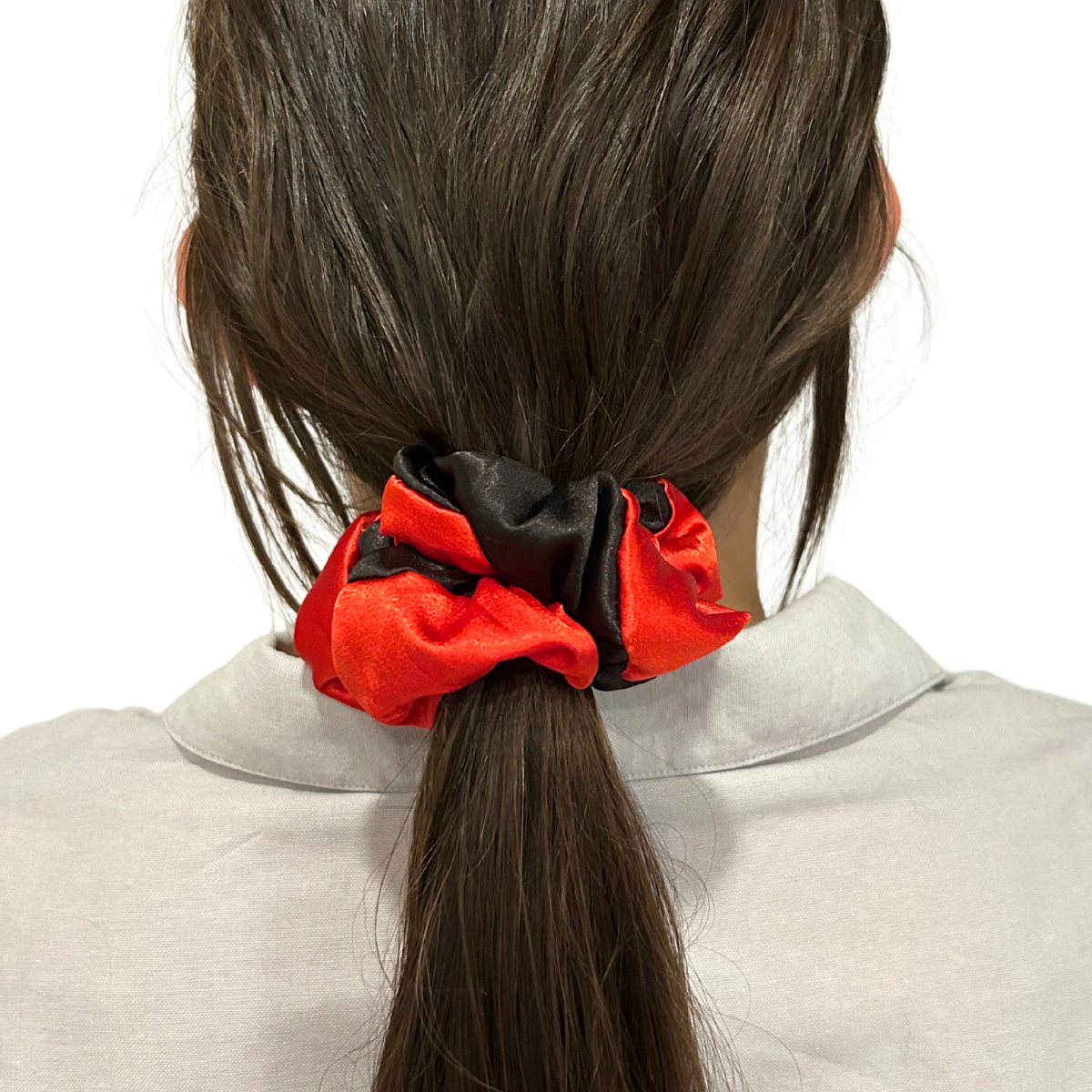 Red/Black School Scrunchies