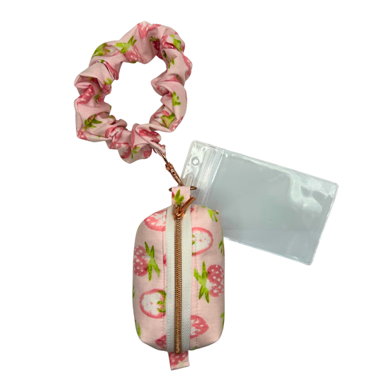 Strawberry Milkshake Bitty Box Bag with Scrunchie Wristlet