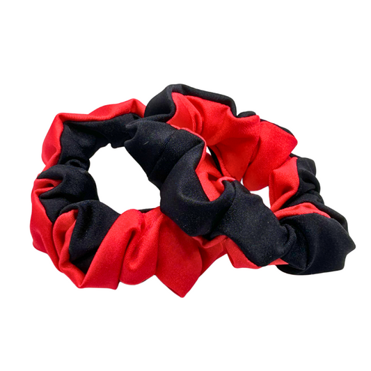 Red/Black Sport Scrunchies