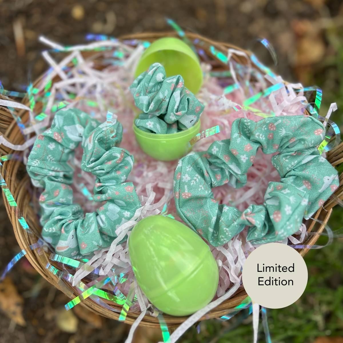 Woodland Bunnies Easter Scrunchies